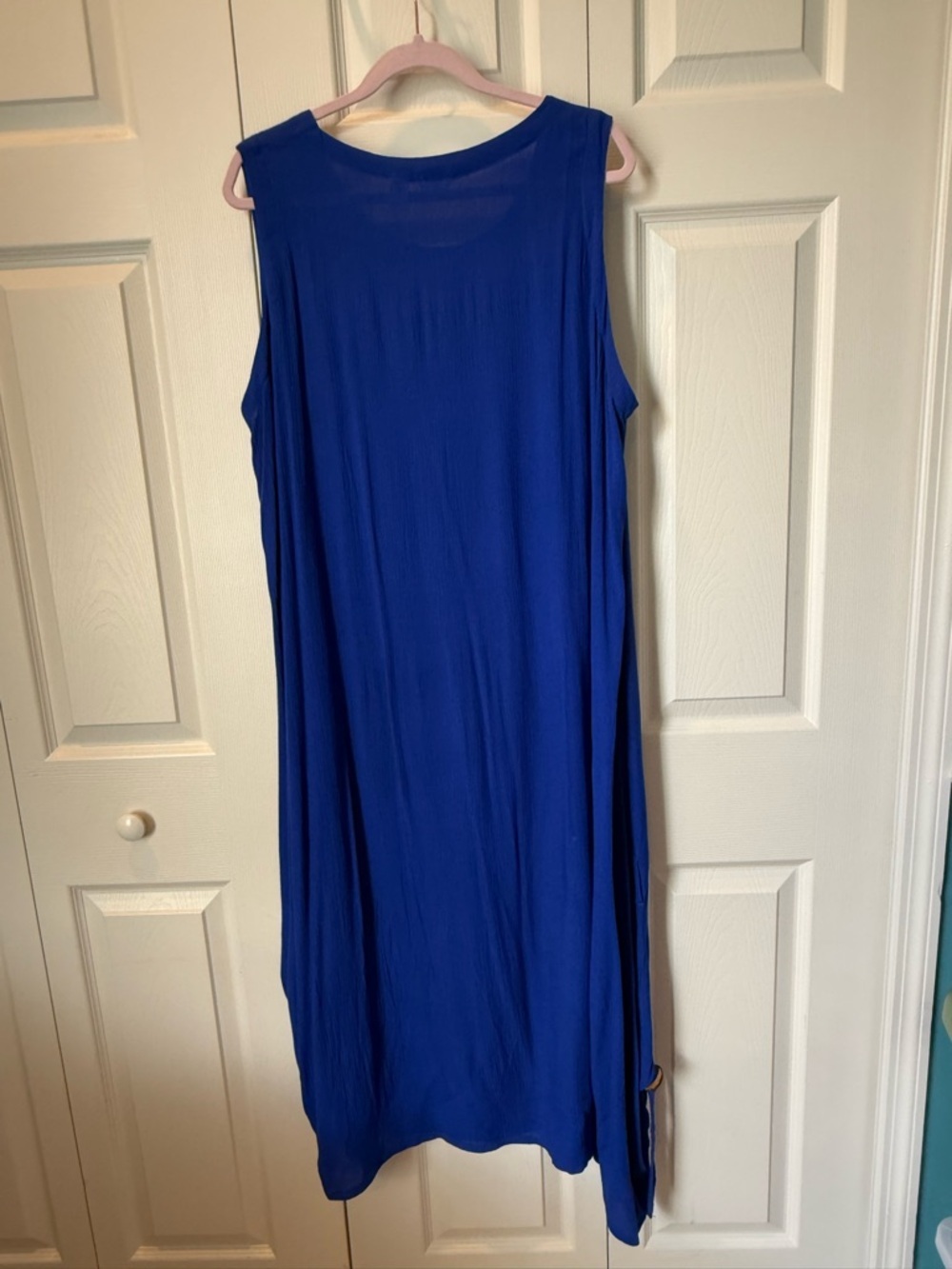 # Kaktus XXL Sleeveless Cobalt Blue Maxi/Midi Dress - Picture 4 of 5
